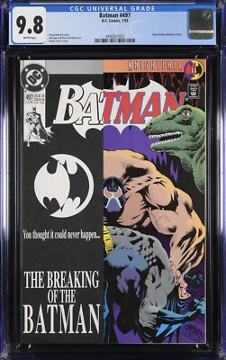 Batman #497  Direct Variant 1st Printing CGC 9.8 White Pages    