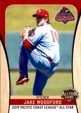 2019 Pacific Coast League All-Stars 34 Jake Woodford Tampa Florida Baseball Card