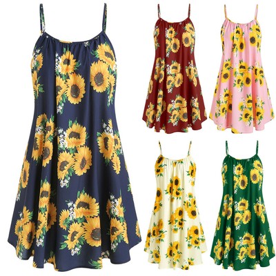 summer sunflower dress