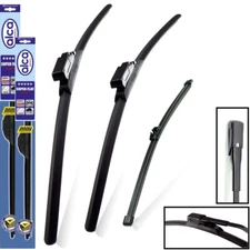 Fits Mercedes A-Class 2015-2018 alca Flat Wipers Full Set ASF24"19"TLM 9"X1