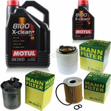 MOTUL 6 L 5W-30 MOTOR-ÖL+MANN-FILTER für Skoda Roomster 5J 1.2 TDI Fabia 542 545