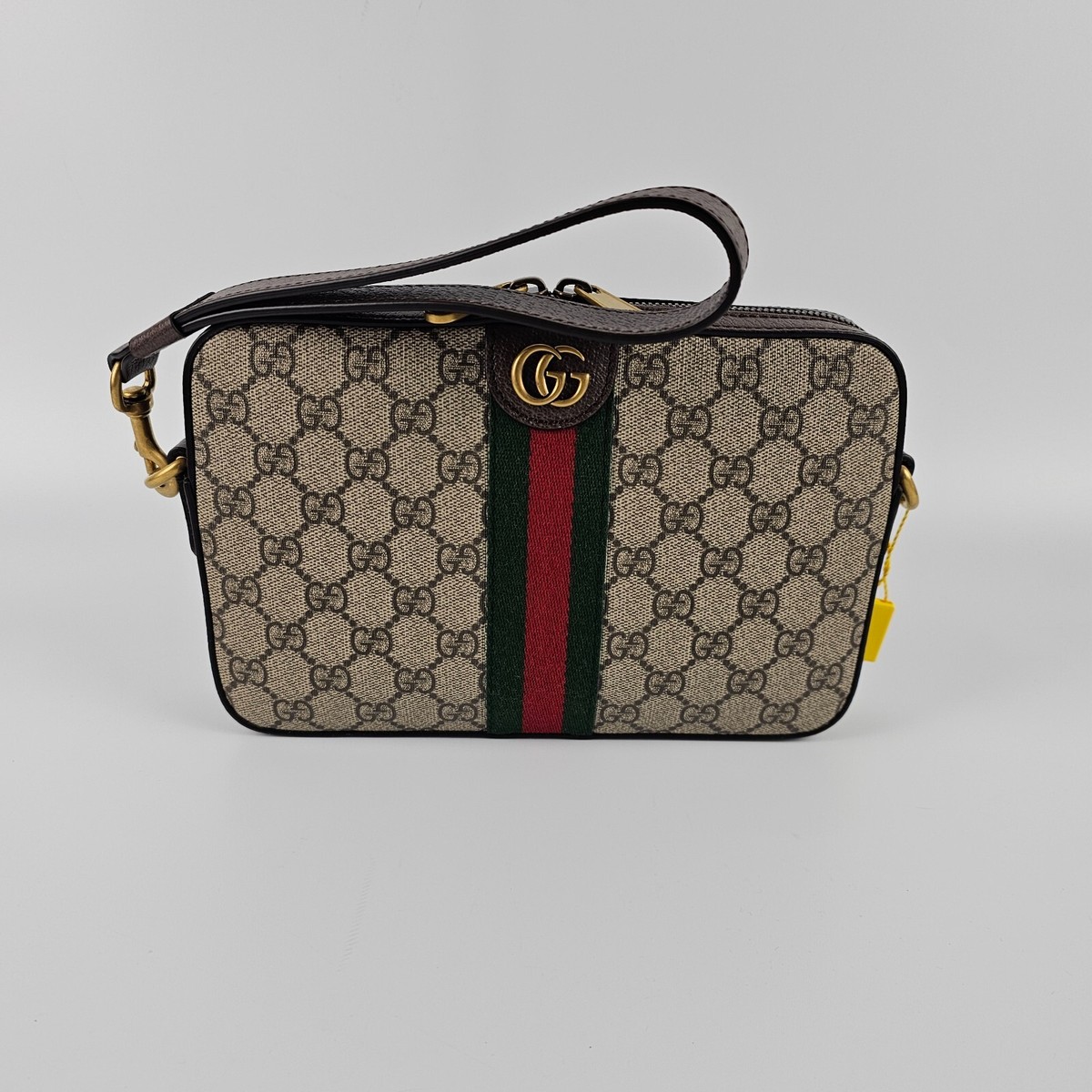 國松のKUNI-NAI ⭐︎新品未使用 GUCCI Ophidia Small $1790 Beige And Ebony GG Canvas