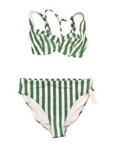 Victorias Secret Swim Bikini Set Suit Top High Bottom  36DD/2XL