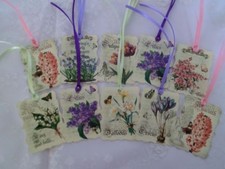 10 Anhänger-Geschenkanhänger-Tags-Vintage-R...
