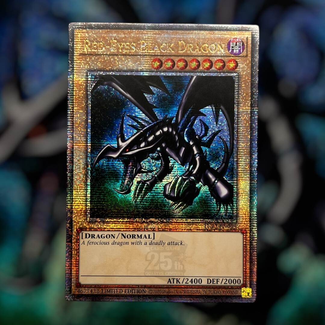 YuGiOh! Red-Eyes Black Dragon (Quarter Century Secret Rare) | TN23