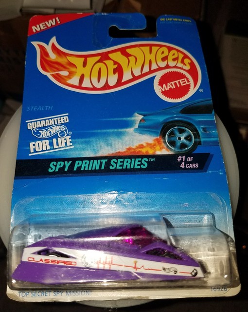 HOT WHEELS 553 1997 SPY PRINT SERIES TOP SECRET SPY MISSION 164 DIE
