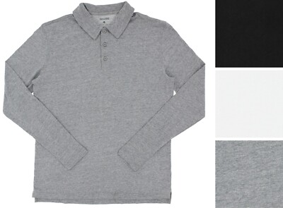 True Classic Men's Polo Shirt Activewear Long Sleeve Collared Lightweight Jersey