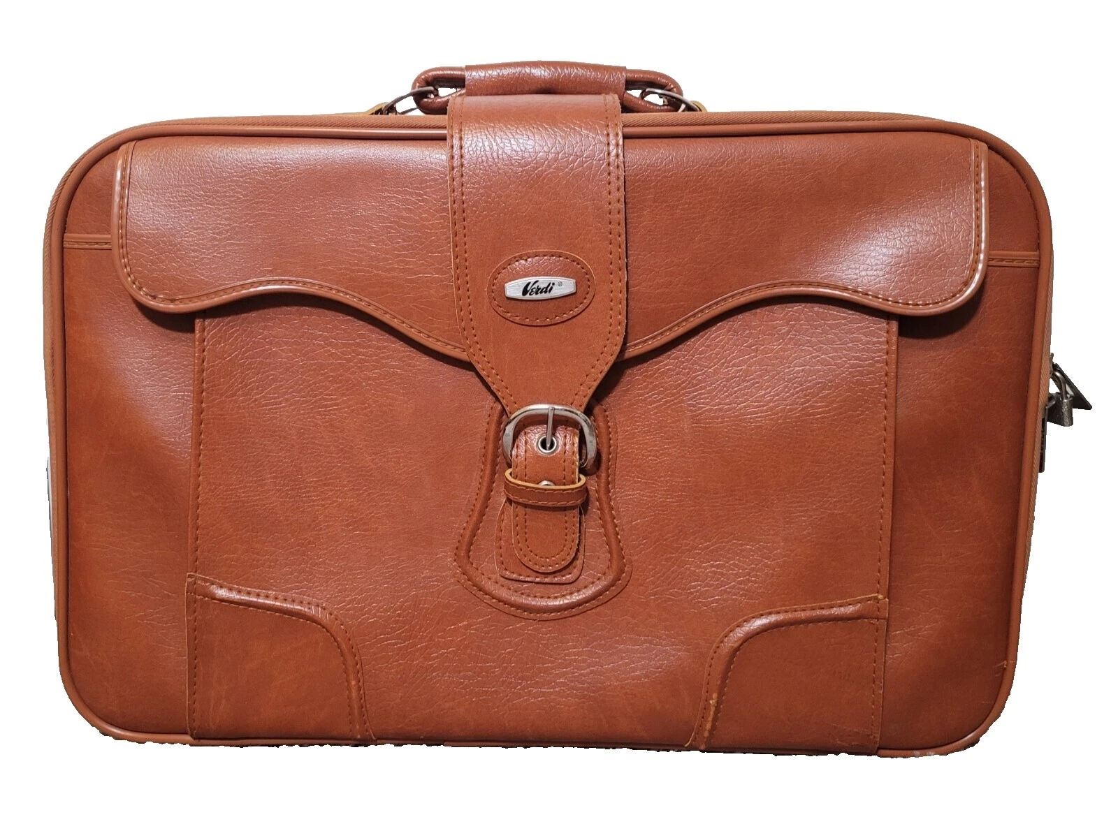 Leather 1980s Vintage Suitcases Travel Accessories