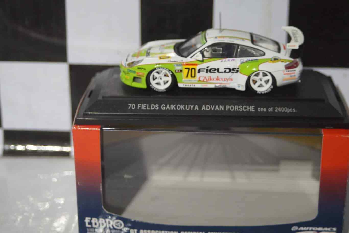 Ebbro Porsche 70 Fields Gaikokuya Advan JGTC 2004 Ref 599 1:43 Diecast