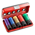 Facom 5 Piece 1/2" Drive Alloy Wheel Socket Set Metric