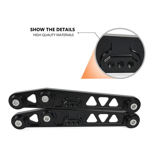 Control Arm Silver Pair Rear Lower for 88-95 CRX 94-01 Integra - Picture 10 of 11