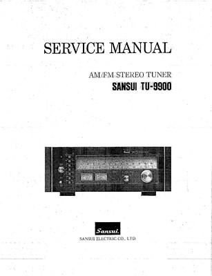 Service Manual-Anleitung für Sansui TU-9900 