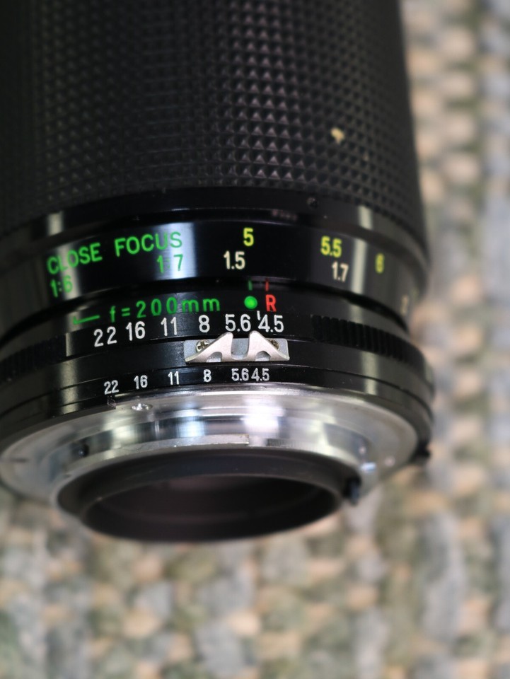 Vintage Kenlock 80-200mm f/4.5 Telephoto Zoom & Macro Lens for Minolta ...