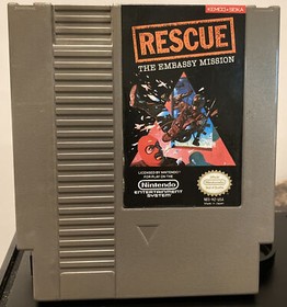 Rescue The Embassy Mission NES Game Original Box No Manual