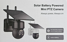 WIFI-Solar Low Power Consumption Camera Black