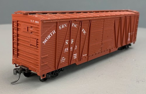 HO 50’6” Roundhouse Northern Pacific OB DD Boxcar #4803 w/KDs HO5086 - Picture 8 of 12