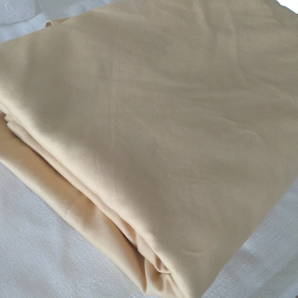 Плоская простыня Wamsutta Twin XL однотонная желтая 100% египетский хлопок - Изображение 3 из 4