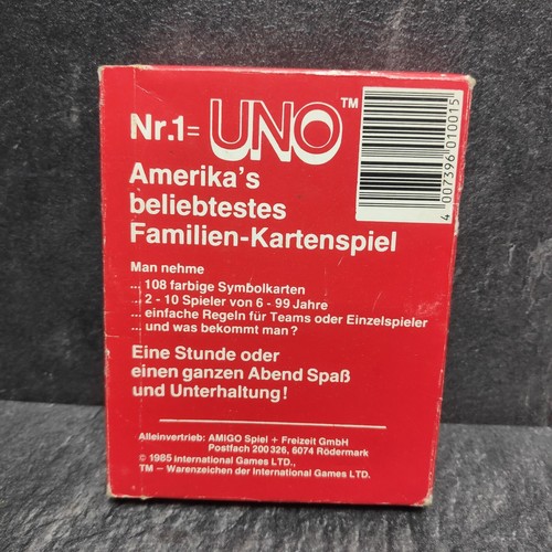 UNO Amigo 1985 Kartenspiel Klassiker 80er Karten Sind Vollständig - Picture 3 of 6