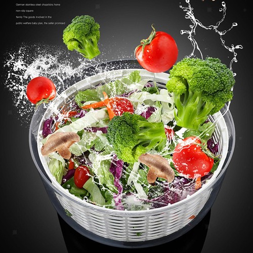 6L Vegetable Dryer Lettuce Washer with Bowl ,Salad Dryer Fruit Washer
