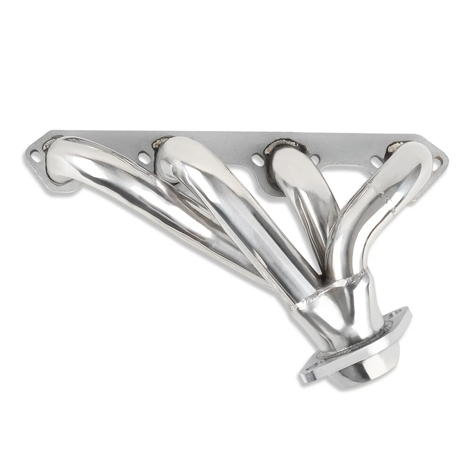 Cabezales de escape cortos de acero inoxidable para Ford F150 F250 Bronco 1987-1996 5,8 L V8 Foto 2 de 4