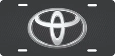 TOYOTA CAR LOGO LICENSE PLATE FOR AUTO 12X6 ALUMINUM 1