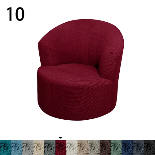 Drehstuhlbezug Stuhl Sofa Bezug rund für Wohnzimmer Schlafzimmer Büro - Bild 34 von 38