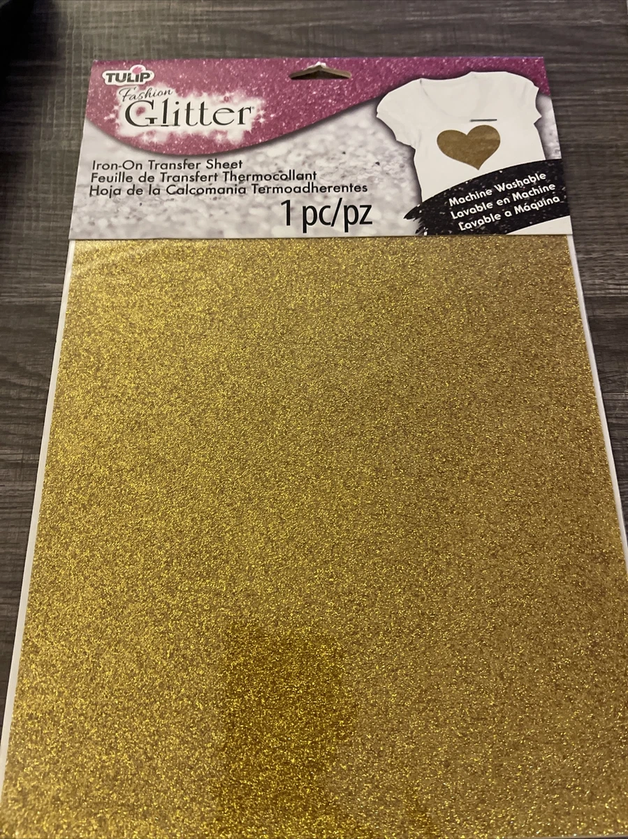 Tulip Iron On Transfer Sheet Glitter Silver Michaels, 55 OFF