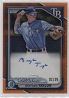 2024 Bowman Chrome Prospect Mega Box Orange Refractor /25 Brayden Taylor Auto