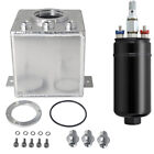 2L Billet High Flow Swirl Fuel Surge Tank An6 Fitting & 044 External Fuel Pump
