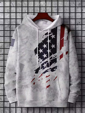 Patriotic American Flag 3D All Over Print Hoodie - Adults  Youth