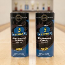 Speed Five Star Shuffleboard Powder Wax Medium-Slow Speed for 12-16 Foot Ta...