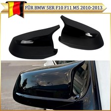 2� F�r BMW 5er F10 F11 M5 2010-2013 Spiegelkappen Spiegel Geh�use Gl�nz Schwarz
