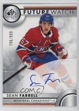 2023-24 SP Authentic Auto Future Watch 796/999 Sean Farrell #112 Auto s3g