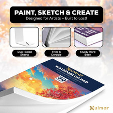 Watercolour Paper Pad - A4 X 30 Sheets, 300 GSM Cold-Pressed, Student-Gr