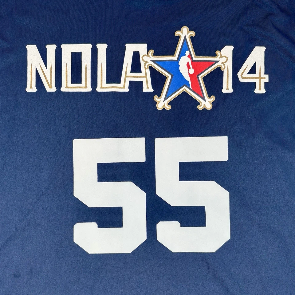 Dikembe Mutombo #55 2014 NBA All-Star Game Jersey Blue Size 3XT NOLA Adidas - Image 3 of 4