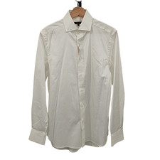 Quince Organic Cotton Stretch Twill Dress Shirt White Sleeved Top S