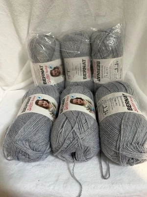 6 Skeins of Bernat Softee Baby Yarn in Flannel - Image 1 of 4
