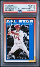 2025 Topps Series 2 1990 Baseball All-Stars Albert Pujols #90AS-38 NO NAME /35