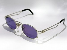 Jean Paul Gaultier 56-3173 Silver Metal Frame Sunglasses Vintage Auth Japan