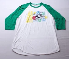 Universal Studios Adult's Back To The Future Raglan Shirt JL3 White Medium NWT