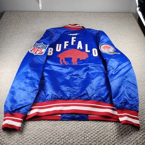 Pro Standard Buffalo Bills Varsity Jacket Mens L Blue NWT Satin NFL Bomber Sport image 11