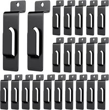 20 Pack Slatwall Utility Notch Hook Commercial Metal Display Hook Hanger Slat Wa