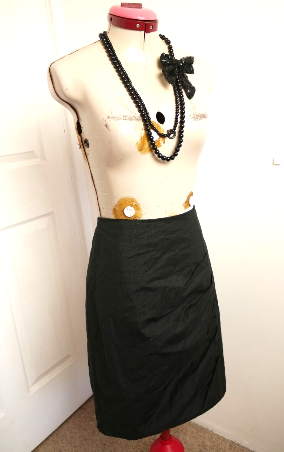 Privilege Black Straight Pencil Skirt Size 10 NWT Old Money Work Office Wear