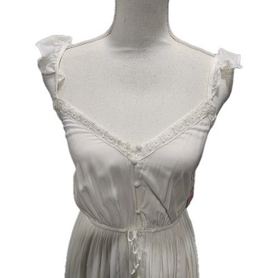 Forever 21 Women's White Solid Woven Maxi Beach Dress Sizes Small | eBay
