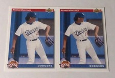 Upper Deck Pedro Martinez Star Rookie 1992 #18 Dodgers 2 card lot