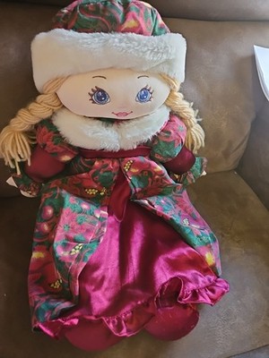 Sweetie Mine Vintage Puppe 1995 blonde Haare blau Weihnachtsoutfit