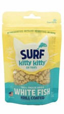 Kitty Kitty Surf Freeze Dried White Fish Treat with Krill Coating 0.6 oz