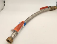 Sharkbite U3088FLEX18BVLF Braided Flexible Water Heater Connector 18 Inch