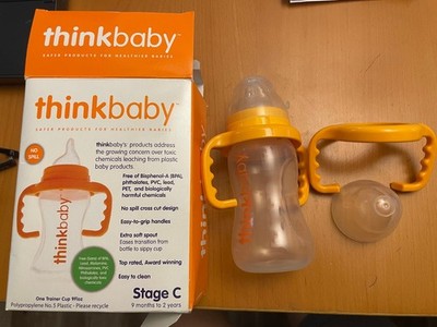 Thinkbaby Bottle to Sippy Stage C 9-24 Mths BPA Free-New CONVERSION TRAINER  CUP+
