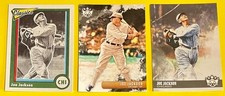 SHOELESS JOE JACKSON, Chicago White Sox 3-Card Lot, Career .356 Hitter